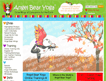 Tablet Screenshot of angelbearyoga.com